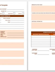 editable free incident report templates &amp;amp; forms  smartsheet security monthly report template word