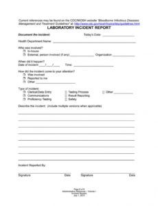 awesome exposure incident report form osha  models form ideas dental incident report form template sample