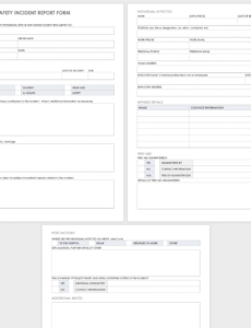 editable free workplace accident report templates  smartsheet workplace accident report form template pdf