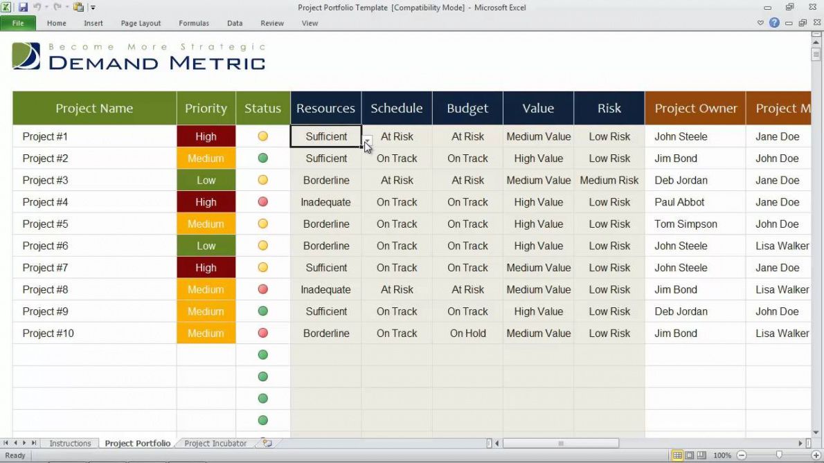 editable project portfolio template project portfolio report template example