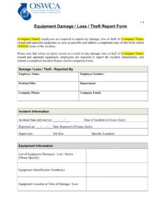 free 14 damage report forms in ms word  pdf  excel property damage report form template word