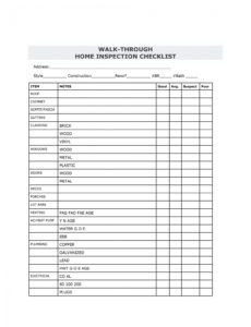 free 20 printable home inspection checklists word pdf periodic inspection report for rental property template