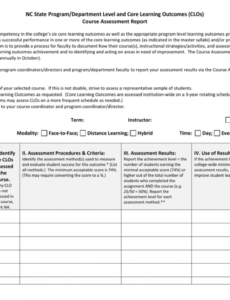 free course assessment report template it assessment report template word