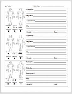 free forms  my massage world massage therapy progress report template