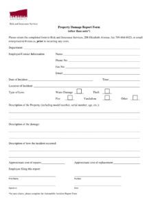 free free 14 damage report forms in ms word  pdf  excel property damage report form template pdf