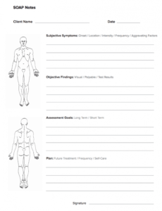 free massage soap notes forms  massagebook massage therapy progress report template doc