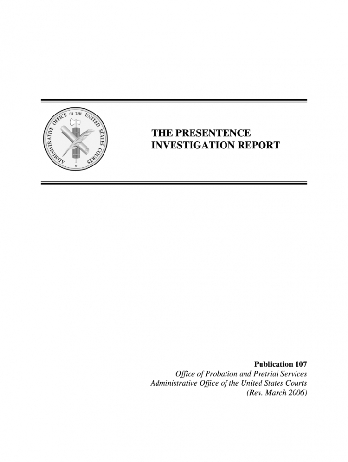 free pre sentencing investigation report example  fill online presentence investigation report form template pdf
