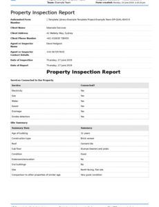 free property inspection report template free and customisable building inspection report template pdf