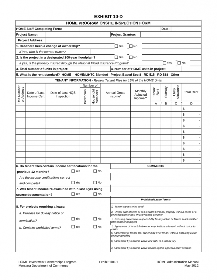 Home Inspection Report Template Pdf