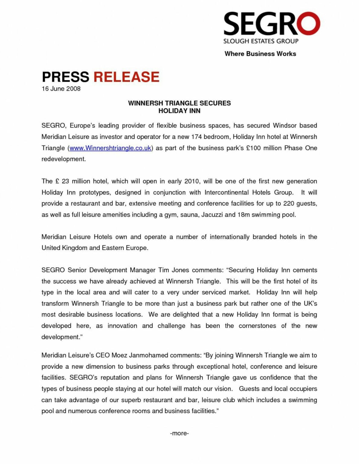 Free Press Release Template Google Docs