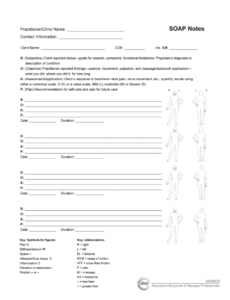 sample soap note generator  fill online printable fillable massage therapy progress report template excel