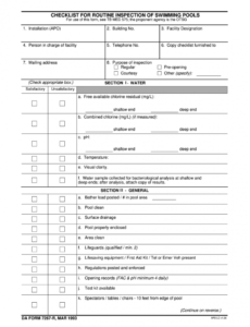 sample swimming pool inspection report  fill online printable residential building inspection report template pdf