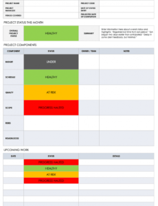 editable free project report templates  smartsheet project development report template excel