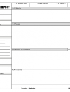 editable sales call report templates  word excel fomats client visit report template word