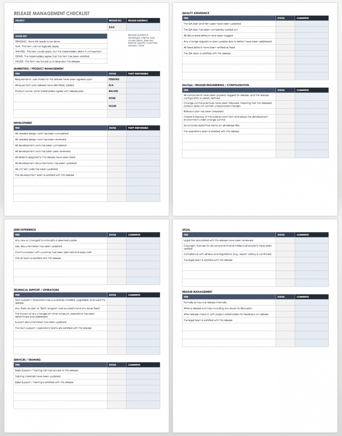 editable the essential guide to release management  smartsheet release management policy template pdf