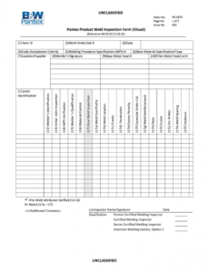 editable weld visual inspection checklist  fill out and sign printable pdf template   signnow welding inspection report template word