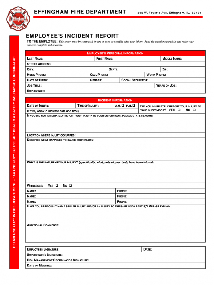 Ems Incident Reports Form Fill Online Printable Fillable Ems Incident