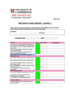 fire audit report  fill out and sign printable pdf template  signnow safety audit report template example