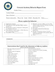 free free 13 behavior report forms in pdf behavior incident report template