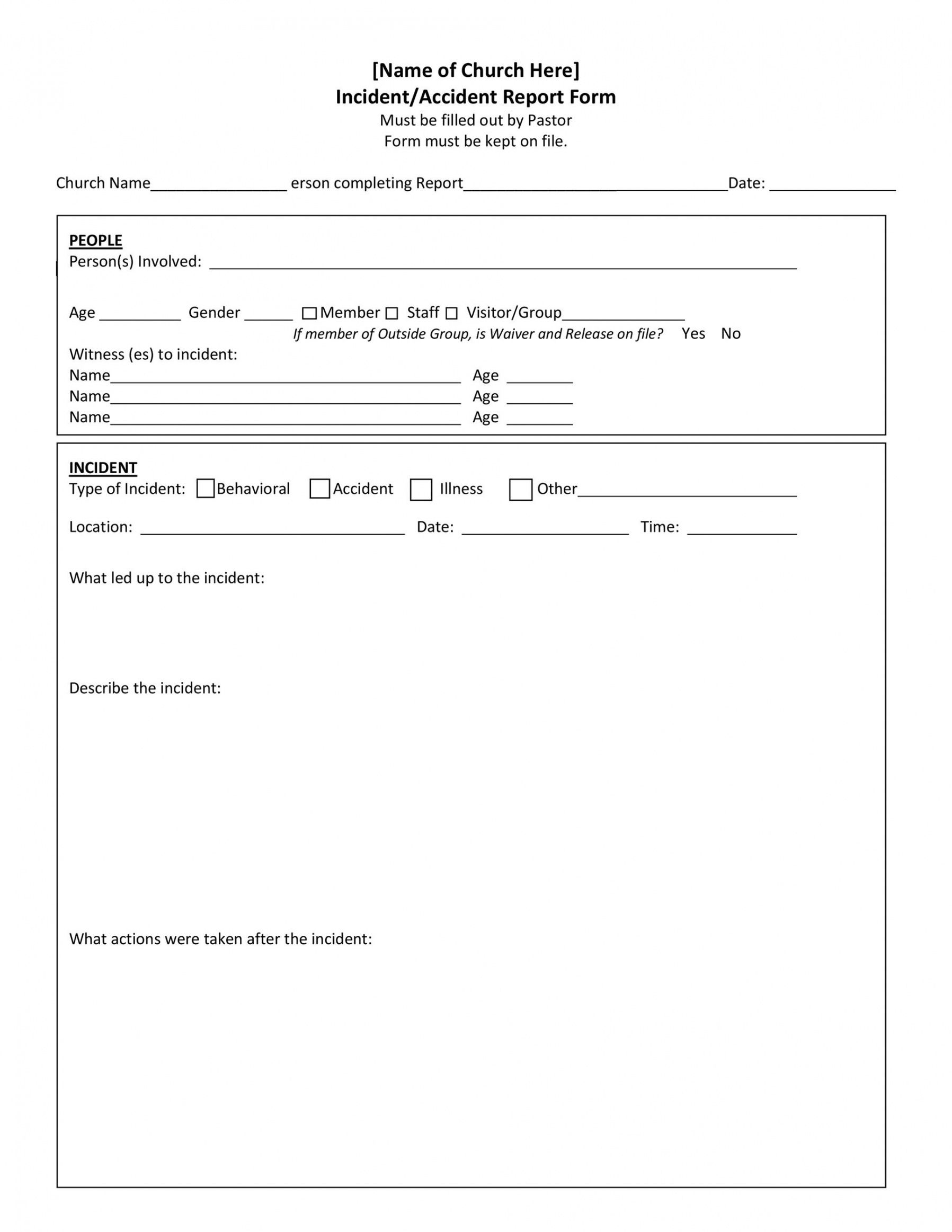 printable 60 incident report template employee police generic behavior incident report template pdf