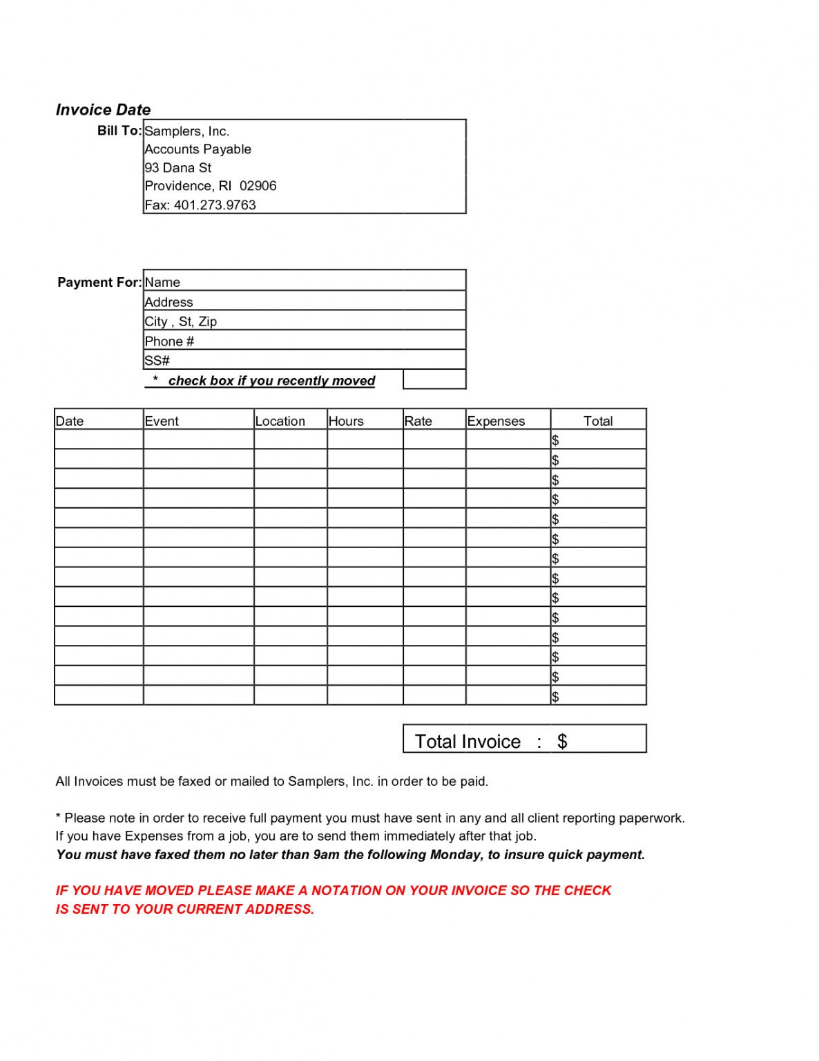 independent contractor expense reimbursement