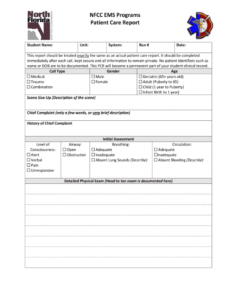 printable patient care report template doc  fill out and sign printable pdf template   signnow emt patient care report template doc