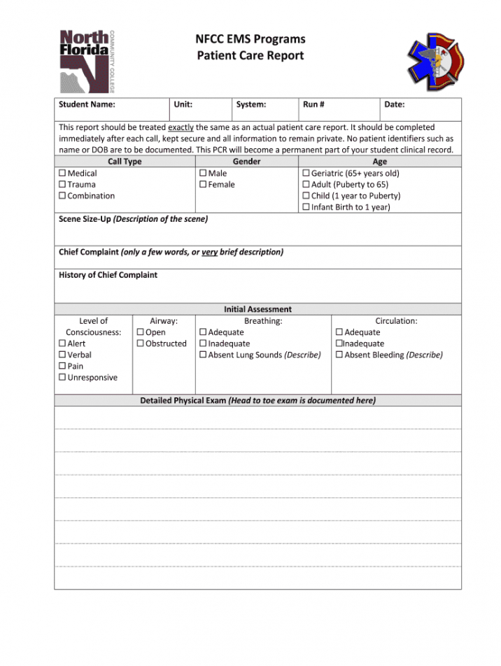 printable patient care report template doc  fill out and sign printable pdf template   signnow emt patient care report template doc