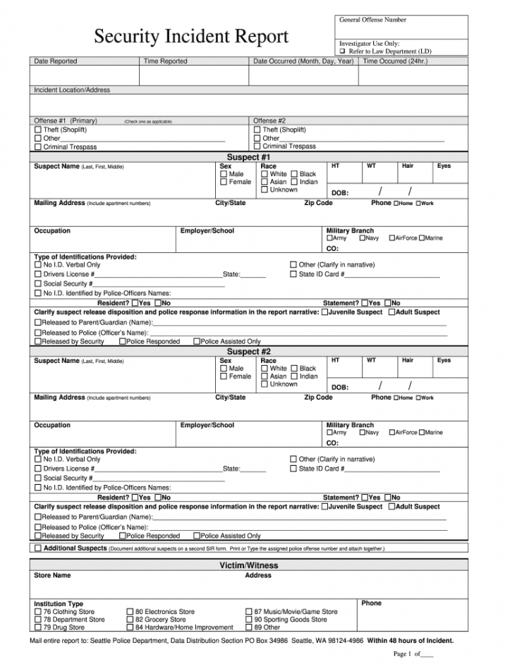 printable security guard report form  fill out and sign printable pdf template   signnow security officer incident report template