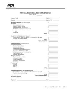 24 financial report examples in pdf  ms word  pages  ai church financial report template example