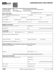 chiropractor&amp;#039;s xray report form 11rc x ray report template chiropractic pdf