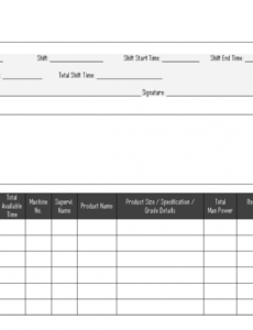 Sample Free Construction Shift Handover Template Download Print