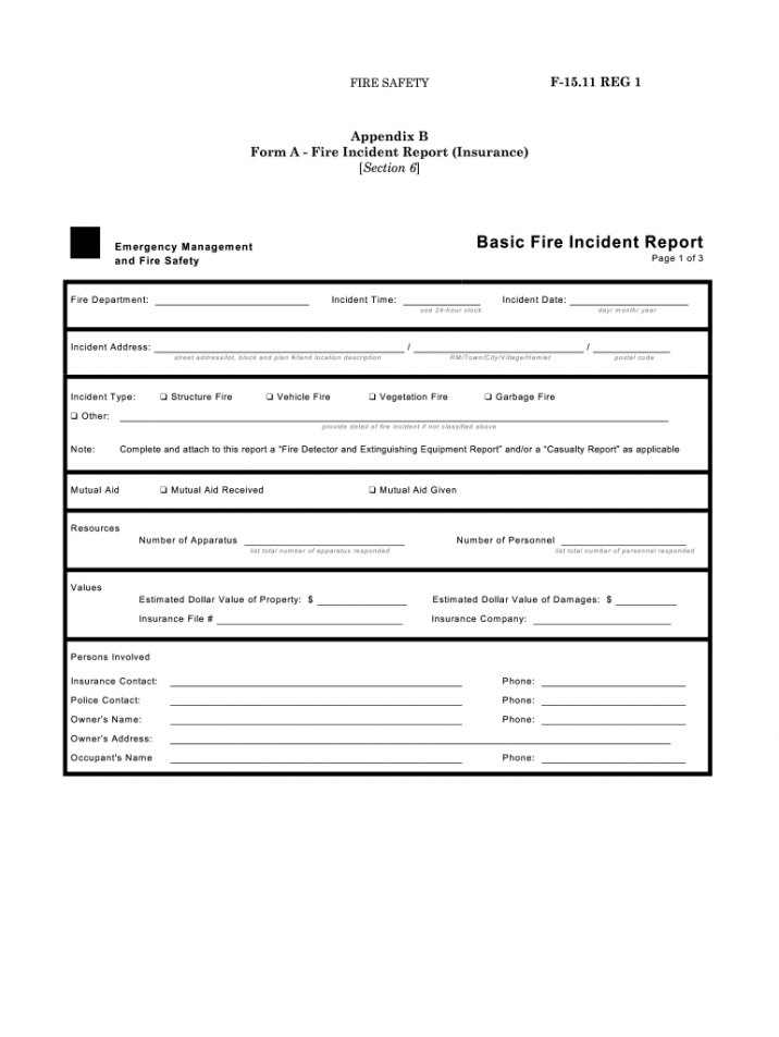 editable 20152020 canada f1511 reg 1 formerly ofc a1 fill fire investigation report template excel