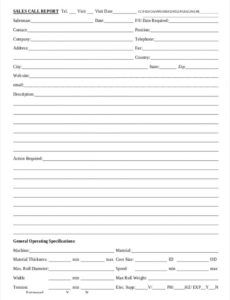 editable free 22 sales report forms in pdf  ms word sales call report template
