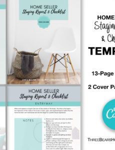 editable home staging report and checklist  workbook template home staging report template pdf