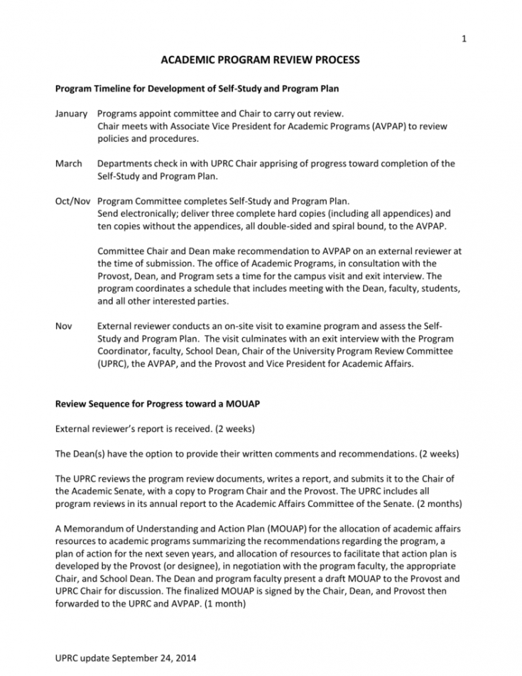 editable program review template  california state university program review report template doc