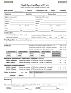 field service report format in excel  fill online field service report template excel