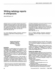 free pdf writing radiology reports in chiropractic x ray report template chiropractic