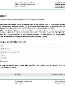 free site inspection report free template sample and a proven construction inspection report template sample
