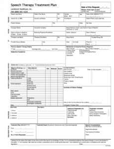 free speech therapy treatment plan  fill out and sign printable pdf template   signnow speech language evaluation report template doc