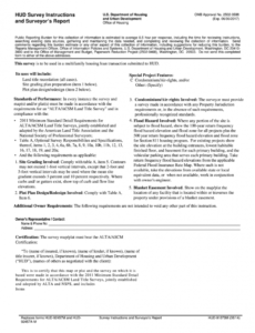 hud surveyors report  fill out and sign printable pdf template  signnow surveyors report template sample