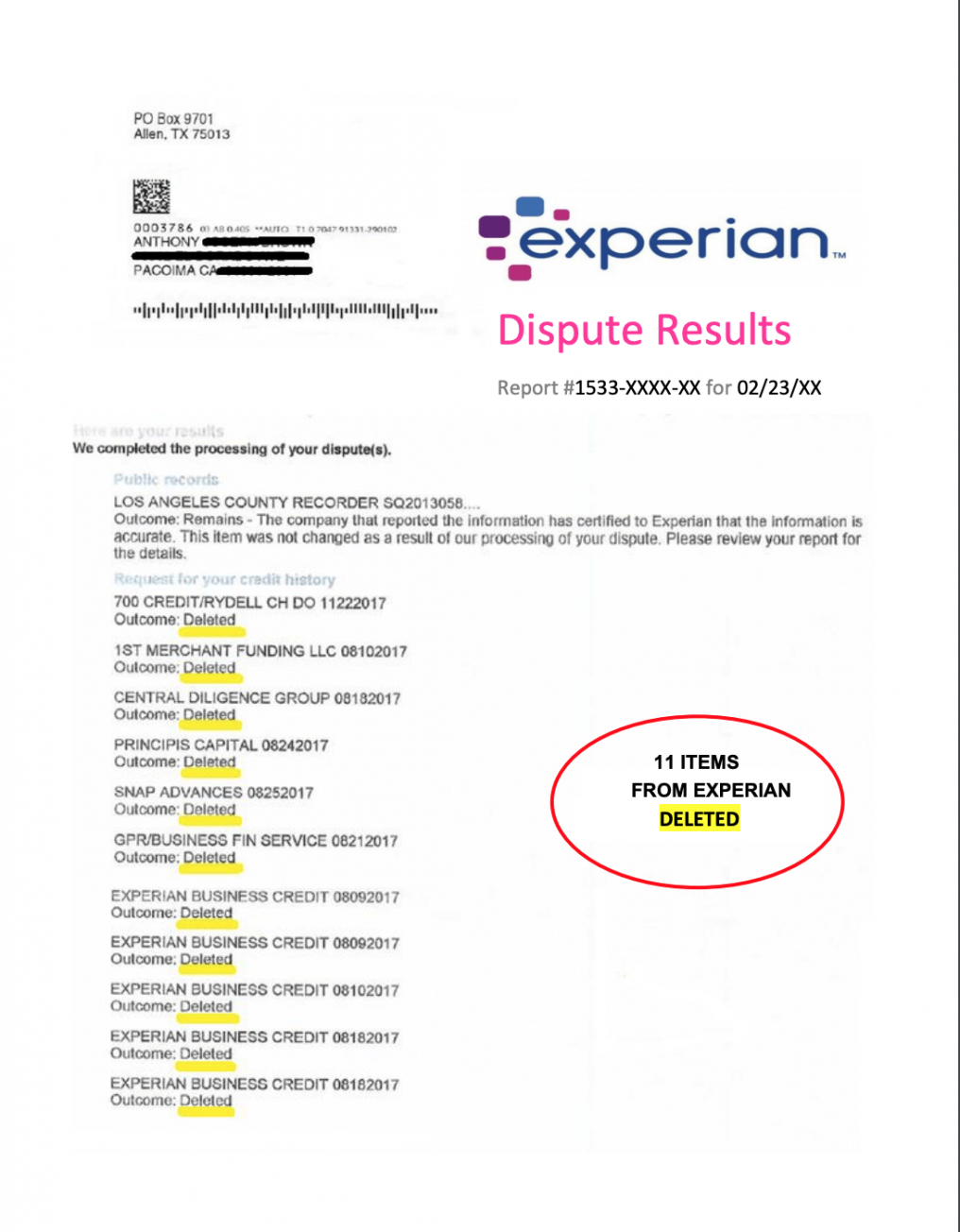 Most Effective Credit Bureau Dispute Letter 2020 Free Copy Dispute