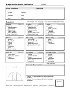 printable player evaluation form  fill out and sign printable pdf template  signnow volleyball scouting report template excel