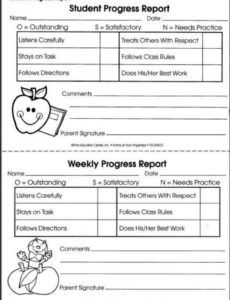 printable preschool daily report template ~ addictionary preschool progress report template sample