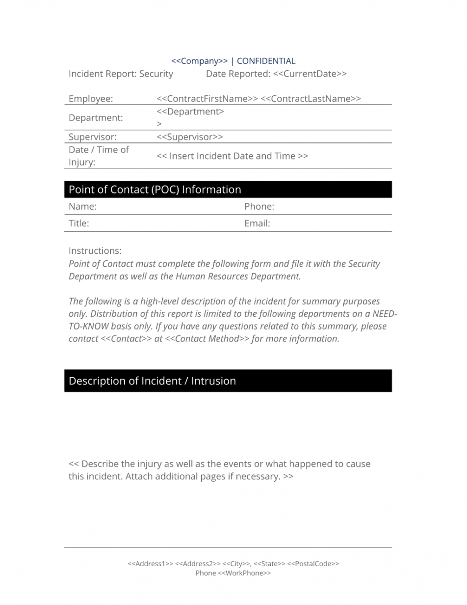 printable security breach report form  3 easy steps security breach report template pdf