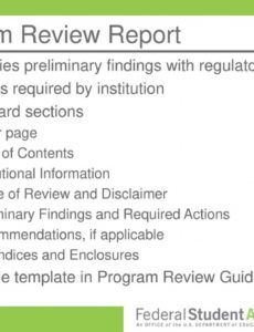 program review essentials and the top 10 compliance findings program review report template example