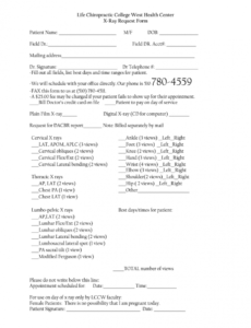 sample chiropractic x ray report form  fill online printable x ray report template chiropractic word