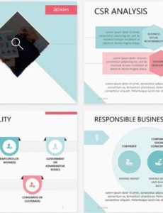 sample corporate social responsibility csr free powerpoint template corporate social responsibility report template