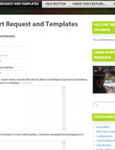 sample custom reports and how to request  tracefinder direct data report request form template sample