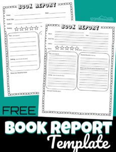 sample free book report template elementary biography report template doc