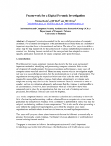 sample pdf framework for a digital forensic investigation computer forensic report template pdf